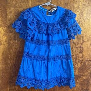 Royal Blue Broderie dress